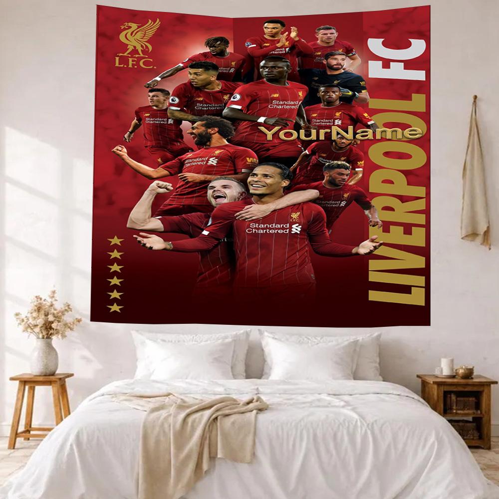Liverpool Custom Your Name Wall Decor Tapestry Art For Pet Memorial Birthdaywedding Party Backdrop Family Gift