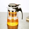 One Button Filter Convenient Teapot High Quality Heat Resistant Glass Teapots Indoor Office Puer Coffee Teaware with Strainer