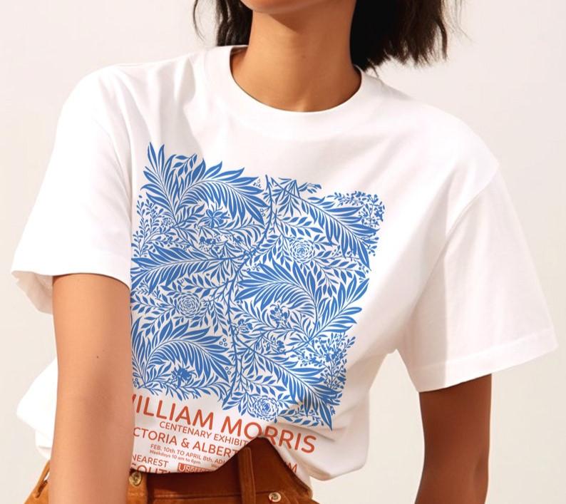 26 Flower Shirt Trendy Vintage Floral Shirt William Morris Botanical Art Unisex Tee Unisex T-Shirt