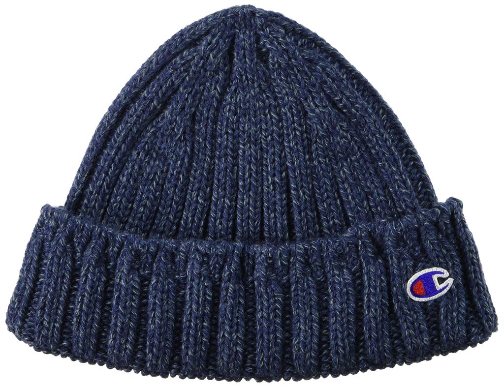 Champion Вязаная шапка WHOLEGARMENT Сделано в Японии 492-1011 Темно-синий Один размер 57-59 см Унисекс Шапка-бини Зимняя шапка