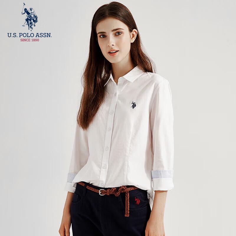 U.S. Polo Assn. Женская хлопковая рубашка с длинным рукавом