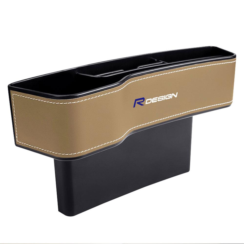 NEW Car Seat Gap Storage Box Leather Storage Box Auto Accessories For Volvo Rdesign T6 AWD C30 C70 S40 S60 S70 S90 V40 V50 V60