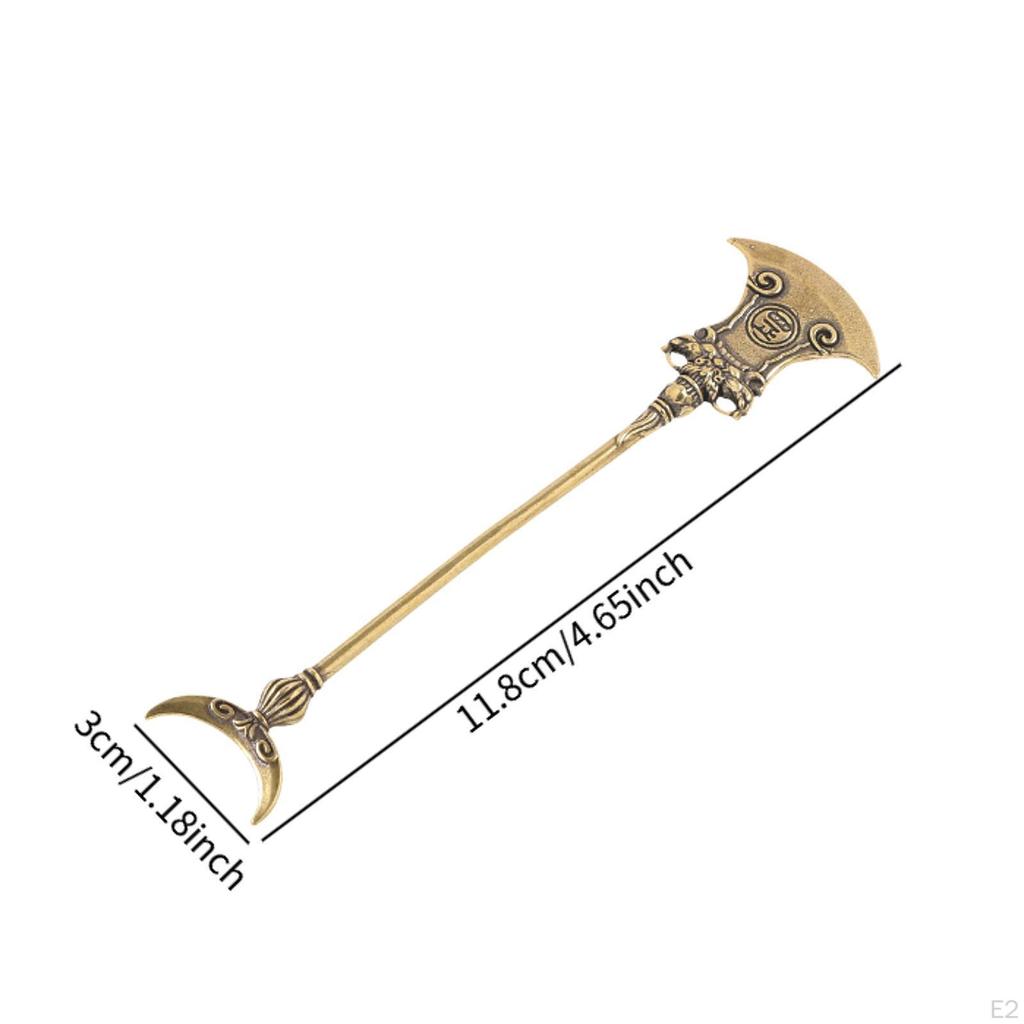 Keychain Pendant Miniature Sticks Crafts Vintage Brass Decorative Miniatures Ornament