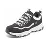 Skechers I-Conik Oreo Ткань Синтетическая кожа Универсальные Повседневные Амортизирующие Износостойкие Низкие Папины кроссовки Мужские кроссовки Черный Белый 8790122-BKW