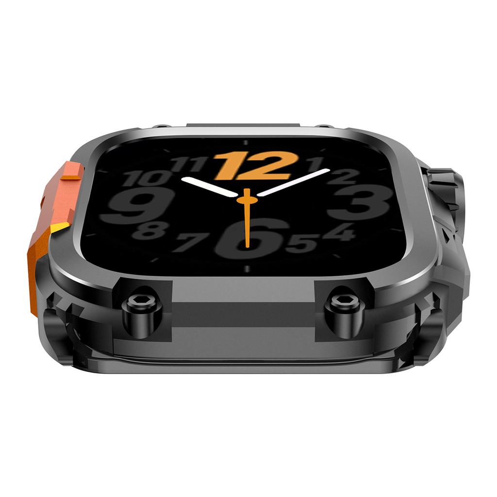 Металлический противоударный чехол для Apple Watch 11 10 46 мм, Защитная крышка из ПК с металлической рамой из сплава для Iwatch Серии 11 10, Аксессуары для корпуса