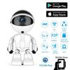 Robot with Small 1080P Wifi Surveillance Camera Infrared Vision