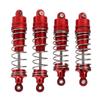 4PCS All Metal Shock Absorber Damper for WLtoys 104001 110 RC Car Upgrade AccessoriesRed
