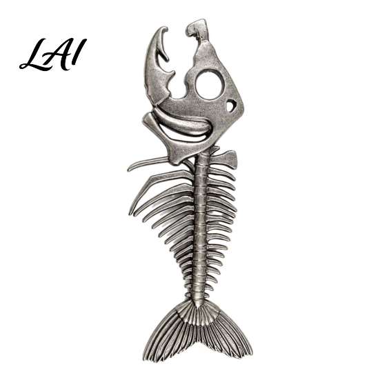 Creative Bar Accessories Vintage Fish Bone Bottle Opener Heavy Duty Beer Cap Unique Metal Remover Remover Professional Kitchen Gadget for