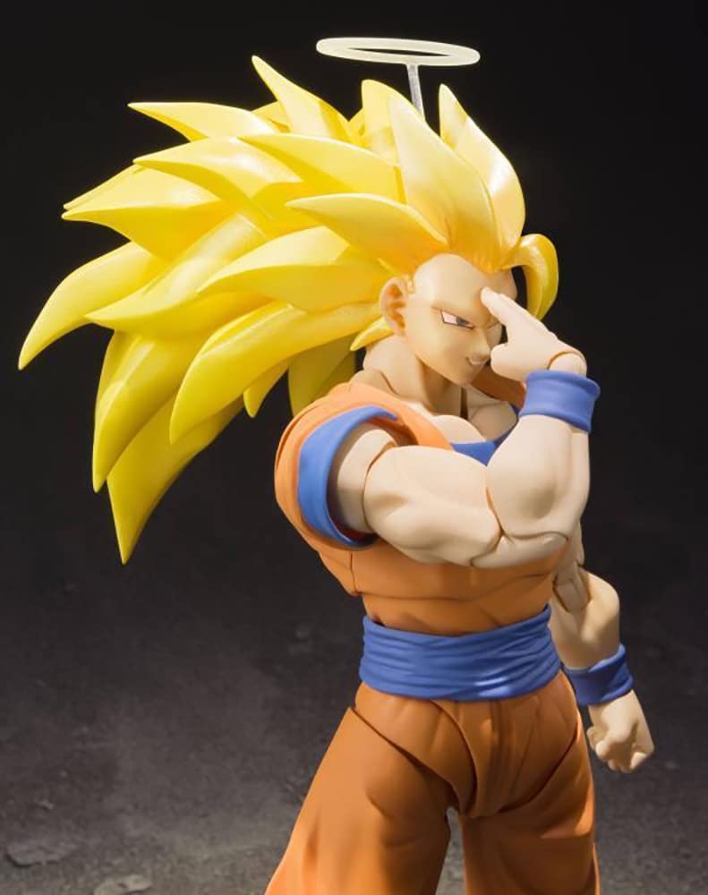 TAMASHII NATIONS Super Saiyan 3 Son Goku примерно 155 мм окрашенная подвижная фигурка SHFiguarts ПВХ и АБС