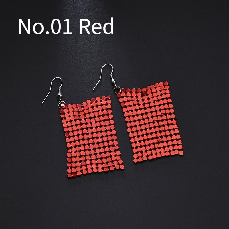 Новые трансграничные серьги с блестками, европейские и американские серьги с разноцветной сеткой и блестками, модные персонализированные украшения для женщин