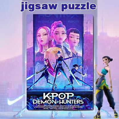 НОВЫЙ K-pop Пазл Охотники на демонов Настольная игра Руми Мира Зои Хантрикс Пазл с персонажами Коллекционный декор Детские игрушки Подарки