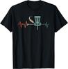 Great Disc Golf Heartbeat Gift Ultimate T-Shirt Custom Printed Graphic T Shirts Customizable Vintage T Shirt Camisas