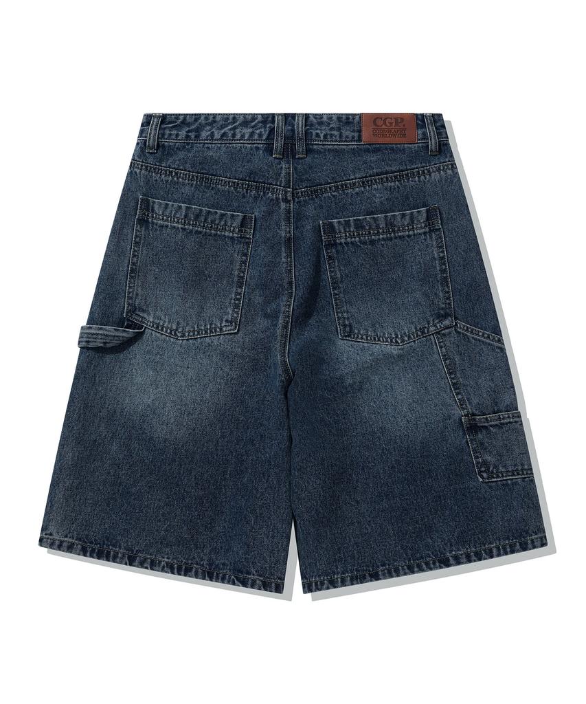 CGP Bermuda Cargo Denim Shorts - Indigo