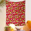 Christmas Tree and Candy Cane Pattern Patterned Tapestry Decorative Wall Hanging, Home Bedroom Living Room Decor