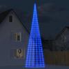 VidaXL LED Christmas Tree On Flagpole 3000 LEDs Blue 800 Cm, Christmas Decoration, LED Light, Christmas Light 358123