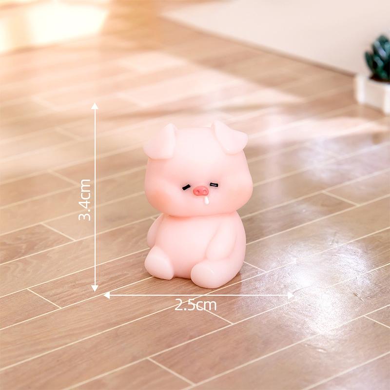 Мультяшная милая фигурка кролика из смолы, украшение для автомобиля, настольный креативный безделушка, микропейзаж, домашний декор, аксессуары