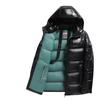 Autumn and Winter Glossy Detachable Hat Men's Stand-up Collar Light Casual Cotton-padded Jacket for Young and Middle-aged People
