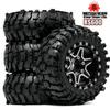 1/10 RC Off-Road Wild Bull 88mm African Lion Tires with 1.9 Six-Star Wheels