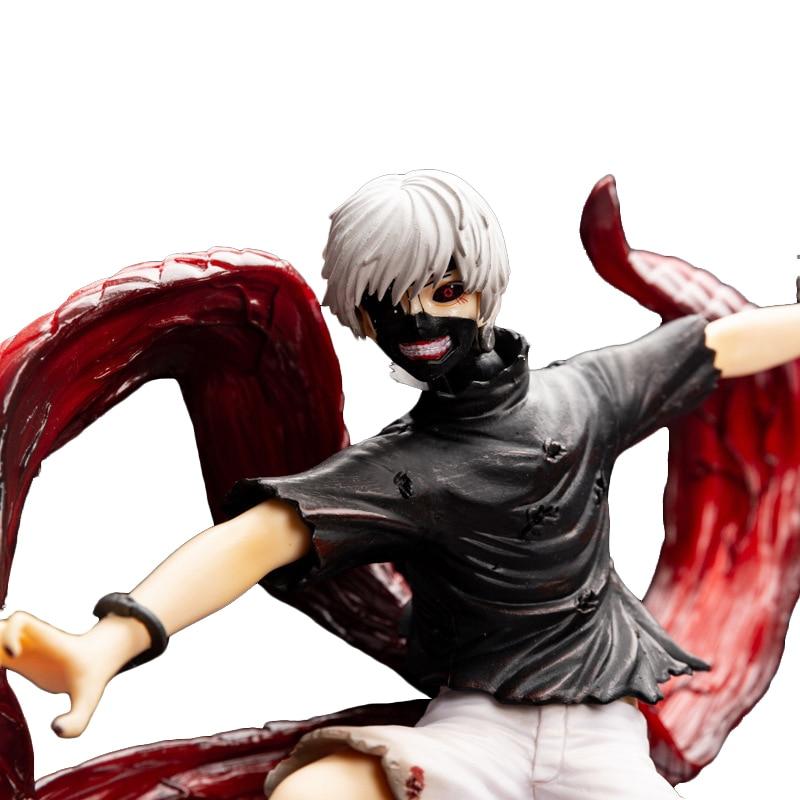 Anime Model Eyepatch Ken Kaneki Battle Version Action Figure 43cm Statue Collection Toy Desktop Decoration Figma