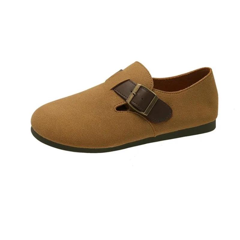 Новые ретро туфли женские туфли на плоской подошве мягкие повседневные женские кроссовки мокасины с мехом с круглым носком сабо на платформе платье удобные слипоны