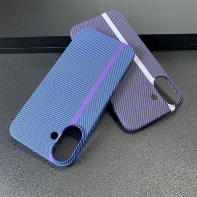 Двухцветный силиконовый чехол из углеродного волокна для iphone 16 Pro Max Plus, ультратонкий, противоударный бампер, роскошный