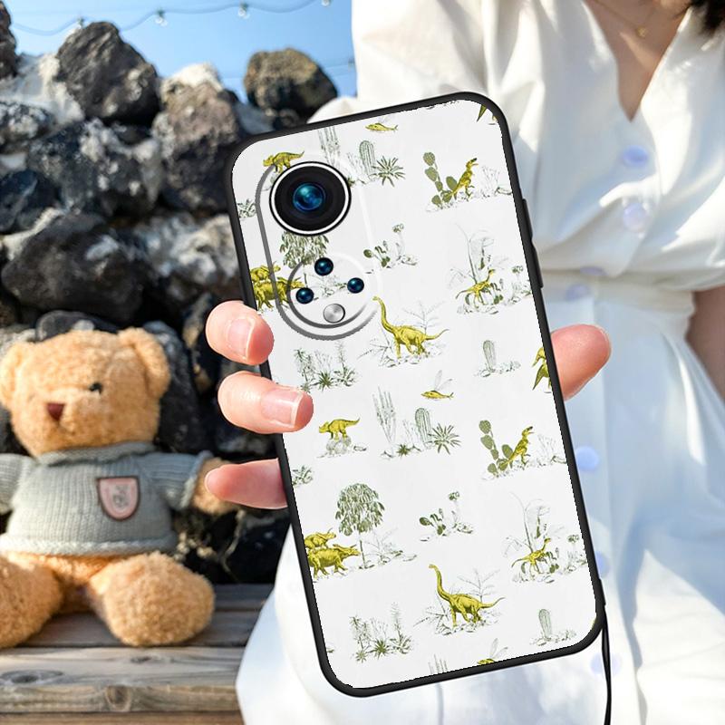 Dinosaur Pattern Case For Honor X8a X9a X6a X7a X6 X7 X8 X9 X9b X8b Honor 70 50 90 Lite Magic 5 6 Pro Cover