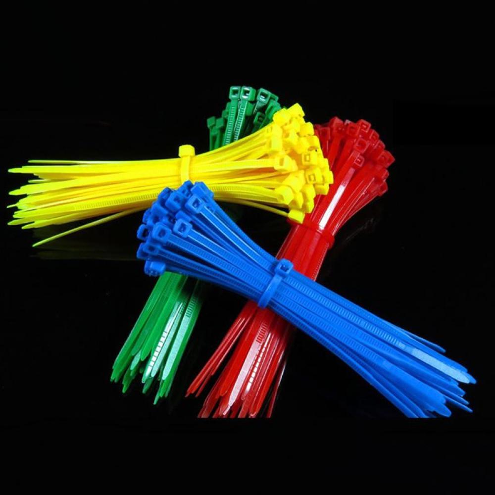 100pcs/pack Nylon Wire Self-Locking Corrosion Resistance Cable Zip Ties Organiser Fasten Cable