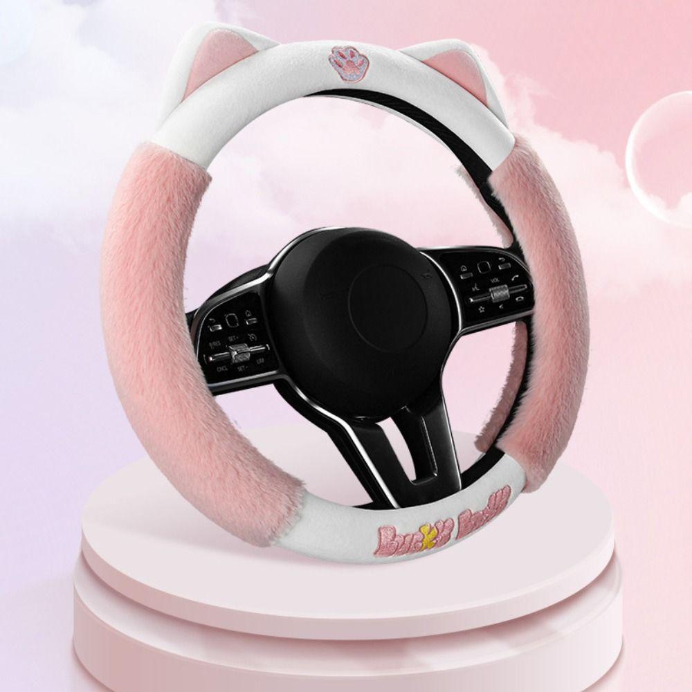 Cute Cat Steering Wheel Sleeve Steering Wheel Protector Cat Steering Wheel Cover Car Handle Cover