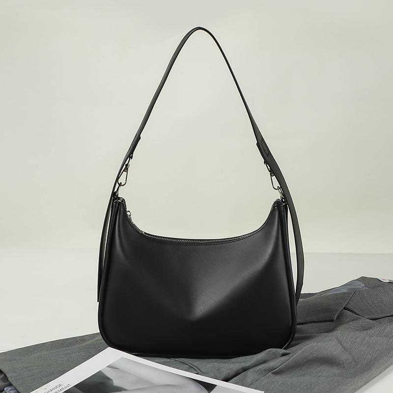 Crescent Bag Soft Leather French Shoulder Bag for Women Women's Underarm Bag