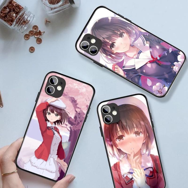 Чехол для телефона Katou Megumi Saekano для iPhone 14 13 12 11 XS X 8 7 6 Plus Mini Pro Max SE 2022 черный чехол для телефона из поликарбоната и термополиуретана