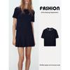Za2024 Autumn New Women's Clothing Silm Neckline Beaded Short Sleeve Round Collar In Black Plain Stitch Tops 3920168