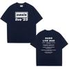 OASIS Live 25 Tour 2025 Винтажные футболки Мужская Женская Повседневная Хлопковая футболка Хип-хоп Уличная одежда С коротким рукавом Свободные Футболки Подарок для фанатов