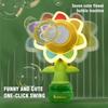 Sunflower Bubble Machine Swing Electric Automatic Bubbles Maker Pomperos Soap Blower Party Outdoor Toys for Kids Gifts