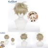 Genshin Impact Bennett Breathable Short Hair Cosplay Wig For Halloween Comic Party Prop