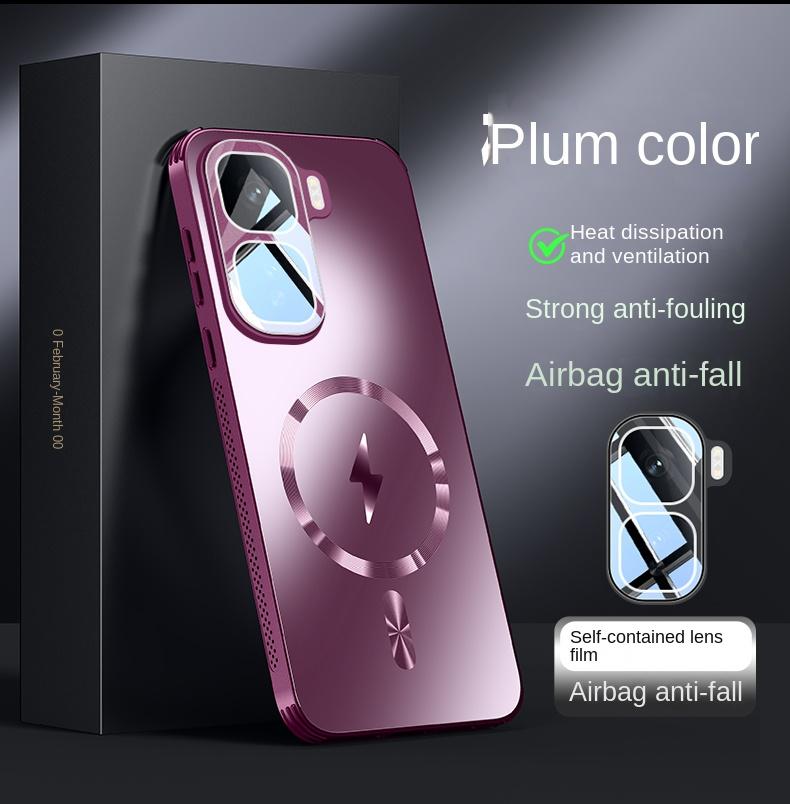 Для VIVO IQOO NEO 10 Pro Чехол Жесткий Матовый Магнитный Беспроводная зарядка Защита Камеры Задняя Крышка Чехол Для iQOO 13 12 Pro Корпус