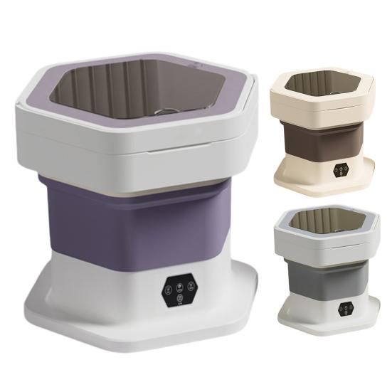 Складная портативная мини-стиральная машина 8 л, компактная стиральная машина для нижнего белья, носков, детской одежды, полуавтоматическая стиральная машина для общежития, фургона, путешествий и небольших помещений