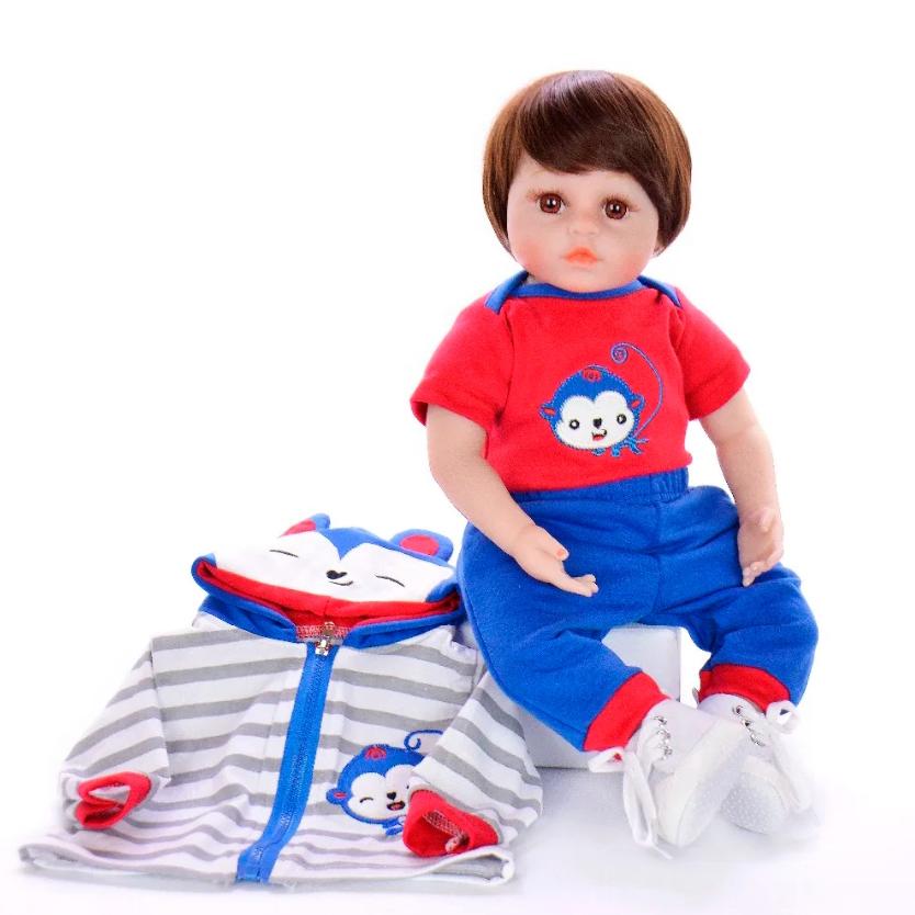KEIUMI Кукла Reborn Bebe, игрушка, тканевое тело, Реалистичная кукла с жирафом для детей, подарки на день рождения и Рождество