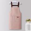 Waterproof Apron Large Pocket Oil-proof Dust-proof Kitchen Cooking Apron with Adjustable Strap Universal Chef Apron for Butchers Painters