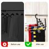 Yousheng Pants Hanger Trousers Rack Strong Load-bearing Foldable Design Anti-Slip 5-Layer Clothes Hanger Scarf Holder Wardrobe Organizer