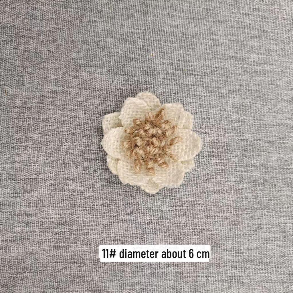 Льняная цветочная корзина ручной работы: 3D-украшение для шляпы в виде розового банта для поделок своими руками и в детском саду