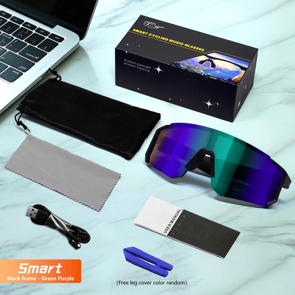 Bluetooth Cycling Sunglasses: UV Protection, Music & Calls, Color-Changing
