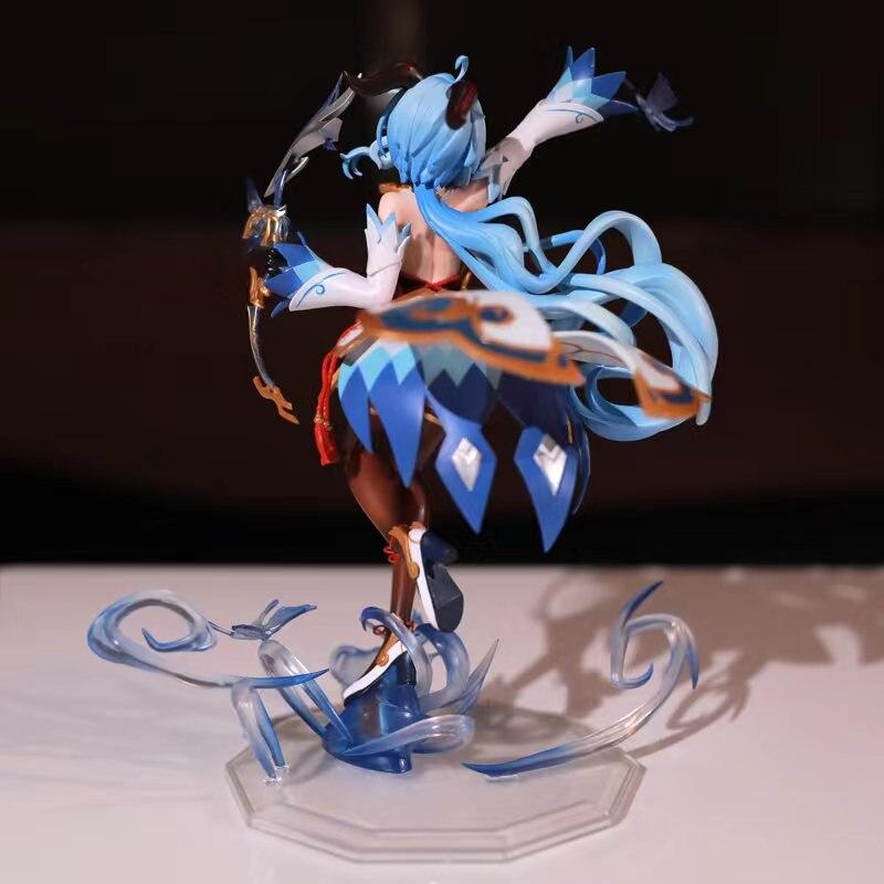 20cm Genshin Impact Anime Figure Ganyu Plenilune Pvc Action Figure Keqing /Paimon /Klee Figurine Collection Model Doll Toys