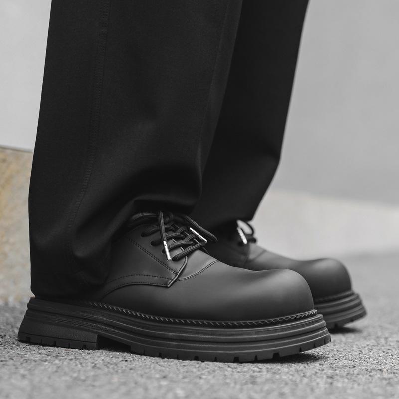 Кожаные туфли мужские 2024 новые летние деловые туфли с низким верхом туфли Martin на платформе повседневные туфли Дерби 2230-J