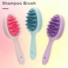 Double-sided Toothed Shampoo Brush Long Handle Scalp Massage Portable Wet Dry Hair