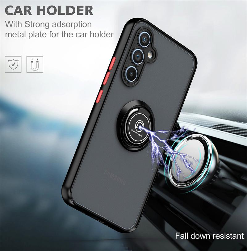 Чехол для Samsung Galaxy A16 A26 A36 A56 A17 5G Чехол Магнитный держатель Кольцо Бронированный чехол для телефона для Galaxy A07 4G A 16 56 Задняя крышка