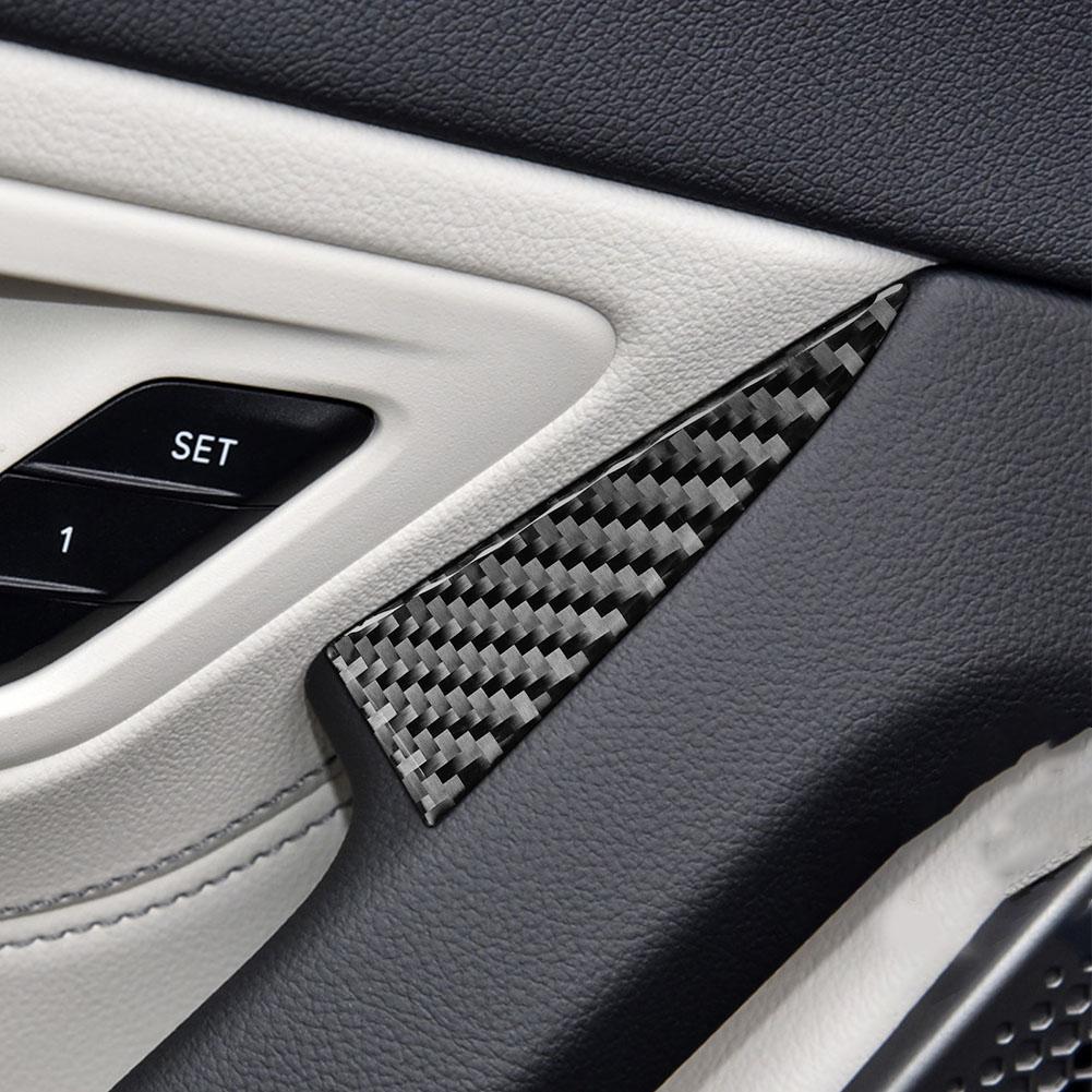 2pcs Carbon Fiber Inner Door Armrest Strip Cover Trim For BMW Z4 G29 2019-2022 Car Styling Interior Accessories