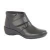 Womens/Ladies Softie Leather Extra Wide Ankle Boots
