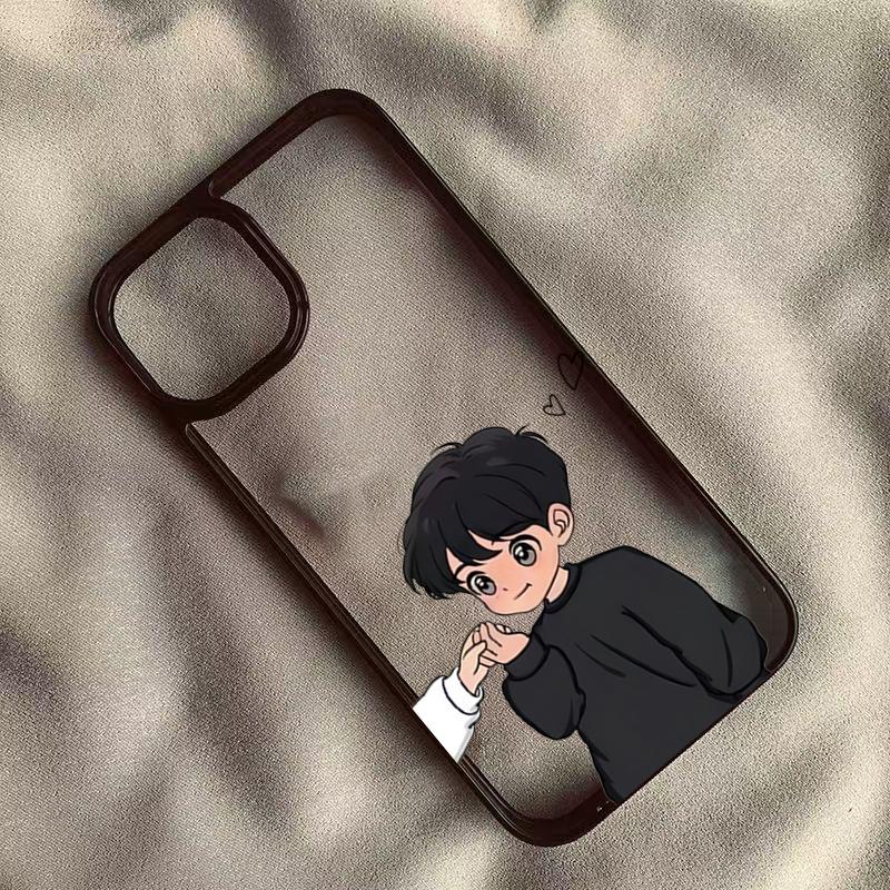 Милая пара Девушка и Парень Парные чехол iphone Для iPhone 17 16 15Pro Max 11 12 13 14Pro Plus Ударопрочный carcasa iphone Чехол