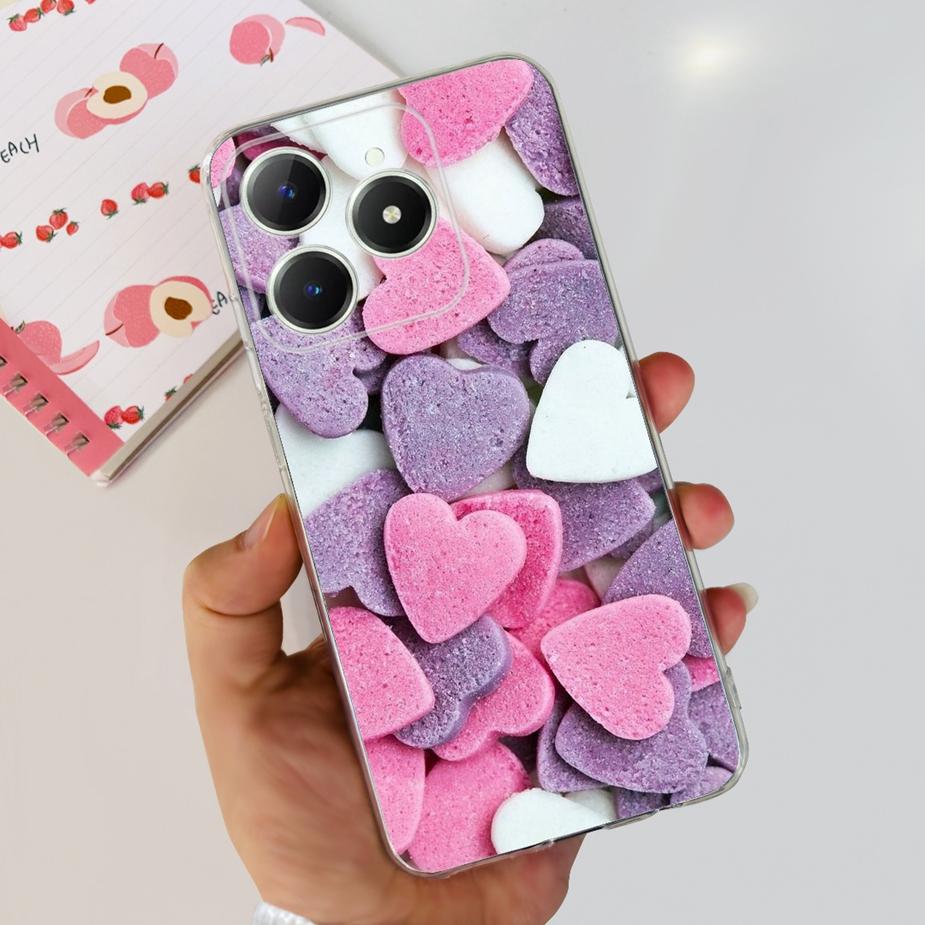 Чехол для Realme C61 Чехол для Realme C63 RMX3939 Новый модный расписной чехол Мягкий силиконовый чехол Для Realme C61 C 63 RealmeC61 RealmeC63 Сумки