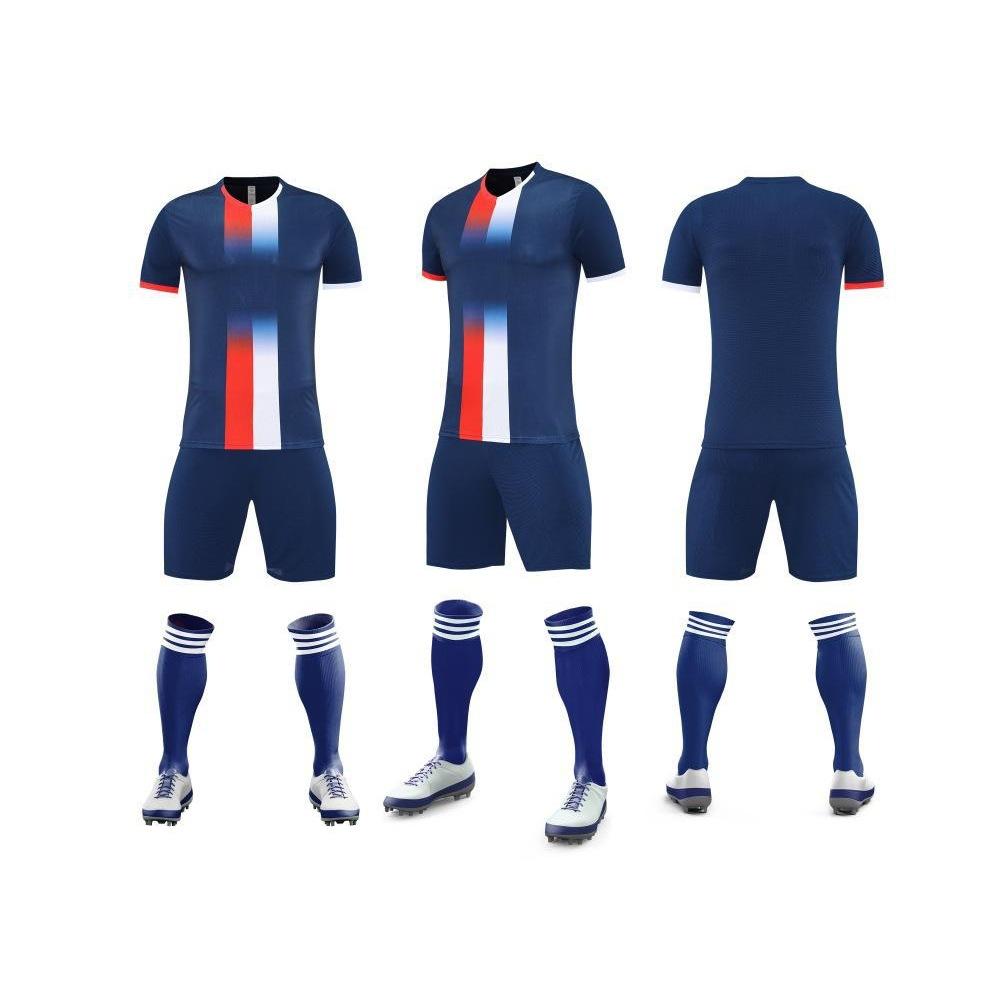 Football Uniform Suit Short Sleeve Jersey Competition Training Quick-Drying Sports World Cup Fan Version Team